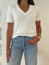 Elka Collective Landon Knit Top White