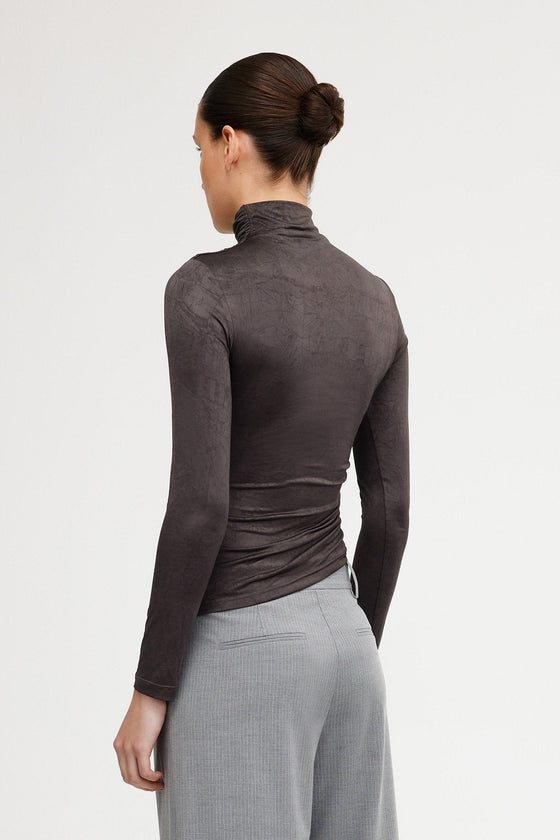 Significant Other Priya Long Sleeve Top Charcoal