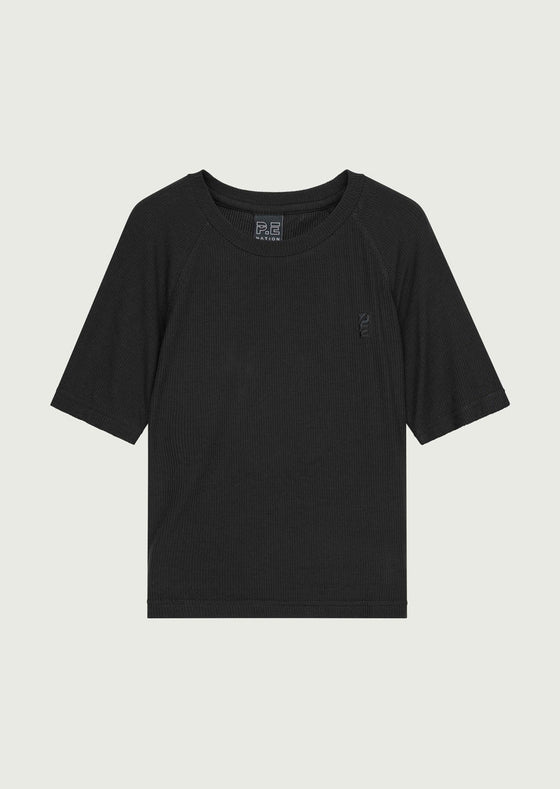 PE Nation Free Play Rib SS Tee Black