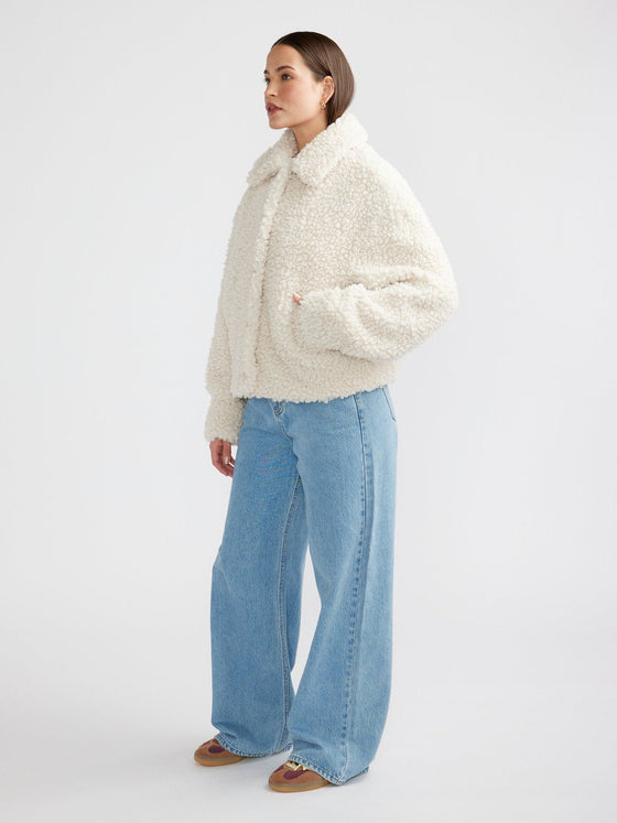 Ena Pelly Xadie Faux Fur Jacket Birch