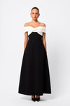 Mossman Eternal Maxi Dress Black/White