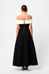 Mossman Eternal Maxi Dress Black/White