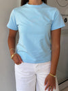 Alyzz K Classic Cotton Crew Tee - Baby Blue