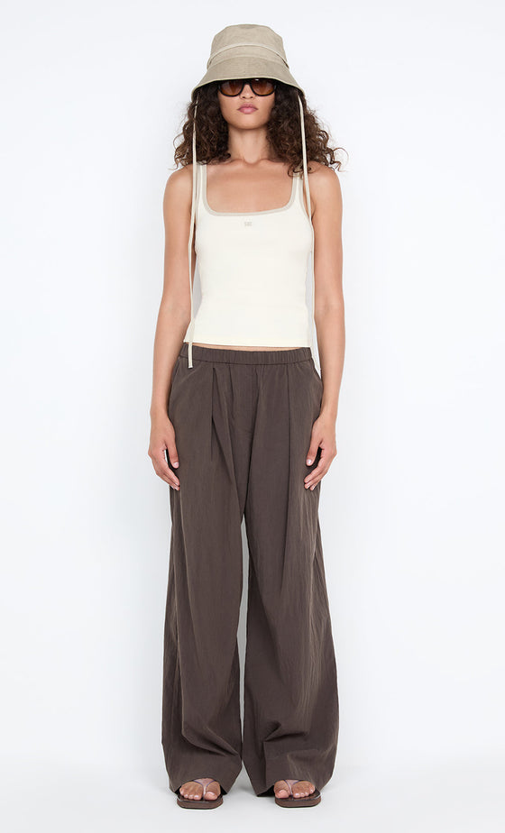 Bec & Bridge Lana Square Neck Tank Chalk / Cement