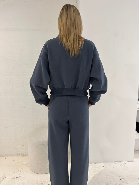 Fleece Zip Through Jacket Navy
