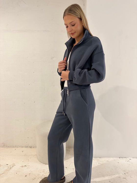 Fleece Zip Through Jacket Navy