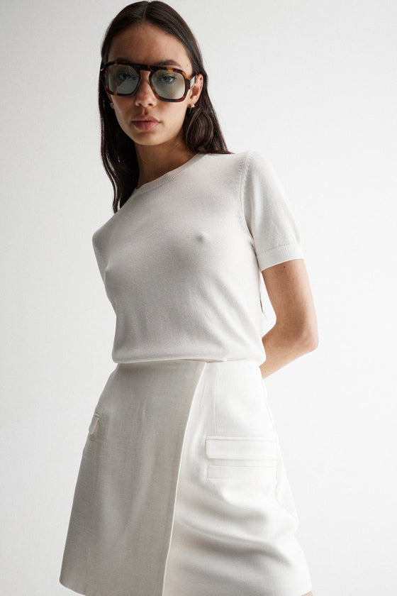 Elka Collective Marais Skirt White