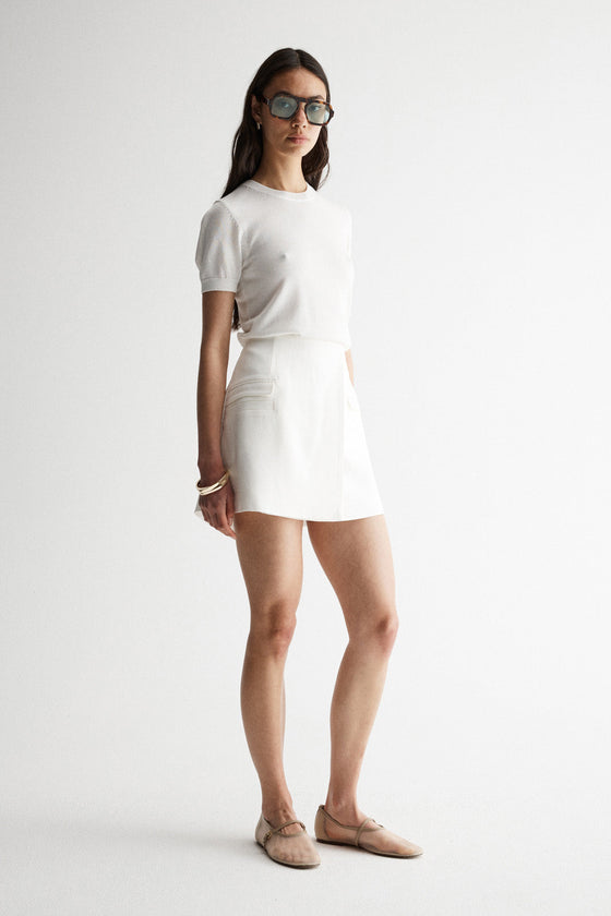 Elka Collective Marais Skirt White