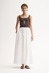 Elka Collective Persi Ribbed Tank Chocolate