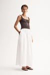 Elka Collective Persi Ribbed Tank Chocolate