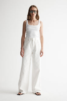  Elka Collective Persi Ribbed Tank White