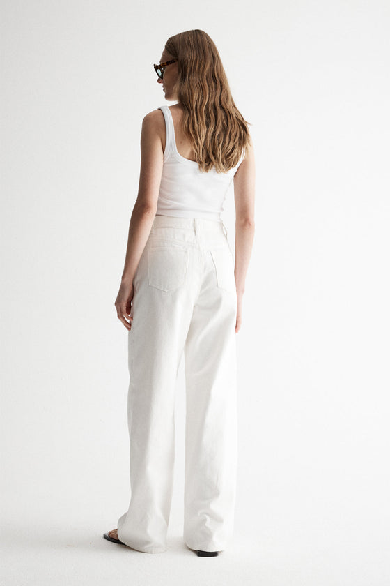 Elka Collective Persi Ribbed Tank White
