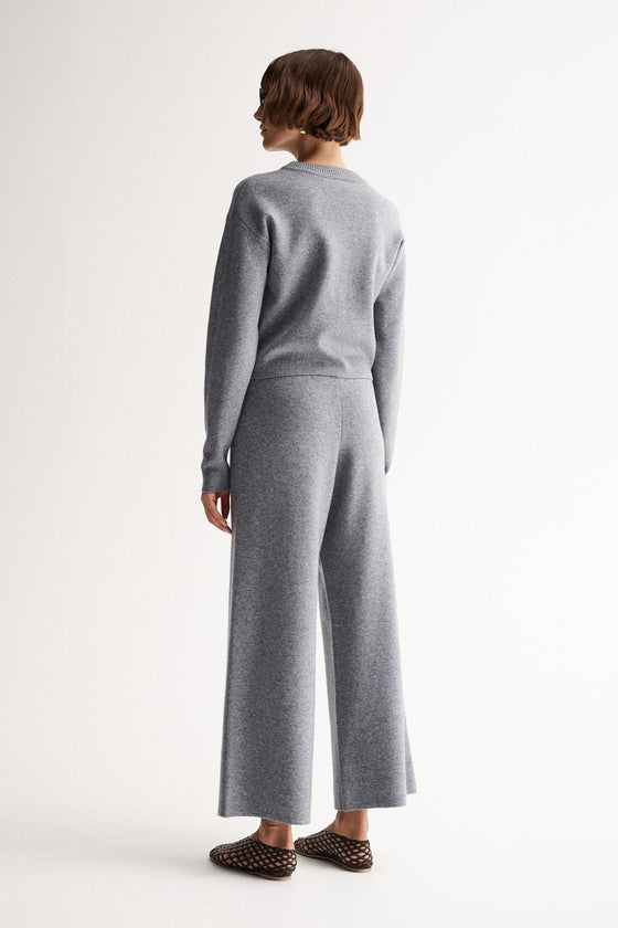 Elka Collective Rhyder Knit Pant Charcoal Marle