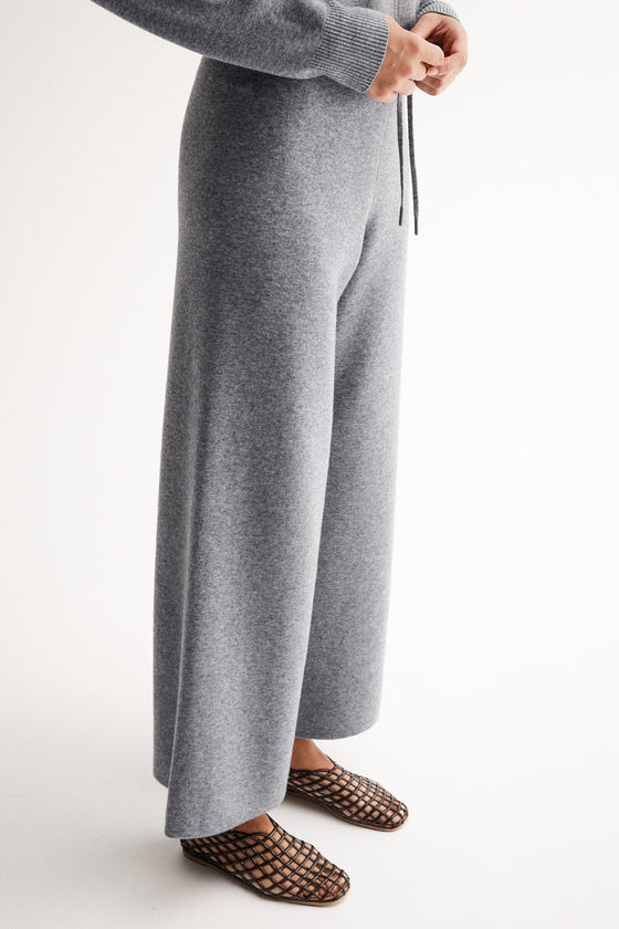 Elka Collective Rhyder Knit Pant Charcoal Marle