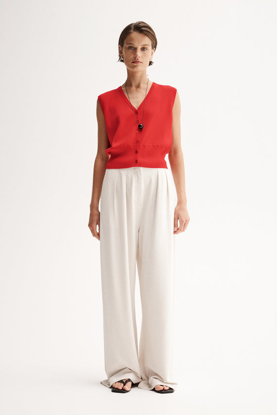 Elka Collective Halifax Knit Vest Red