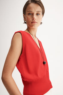  Elka Collective Halifax Knit Vest Red