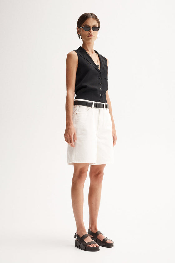 Elka Collective Sinclair Knit Vest Black