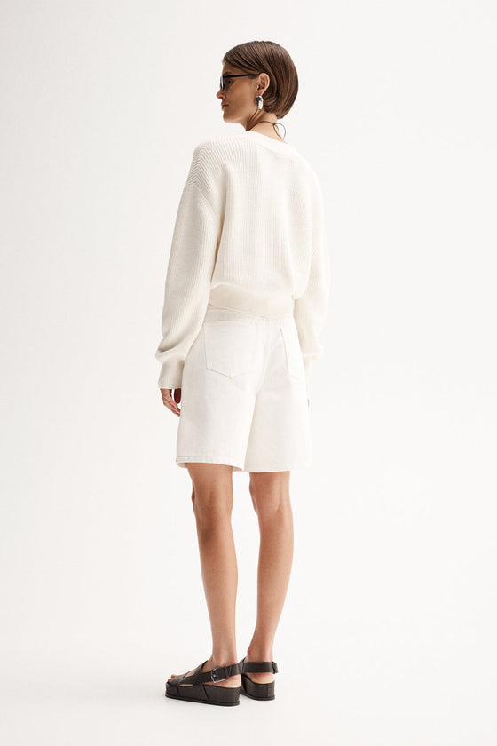 Elka Collective Chester Knit Jumper Ecru
