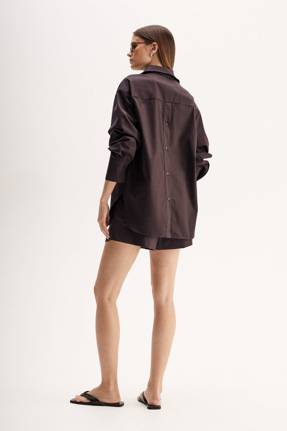 Elka Collective Austin Shirt Chocolate