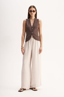  Elka Collective Lana Knit Vest Chocolate