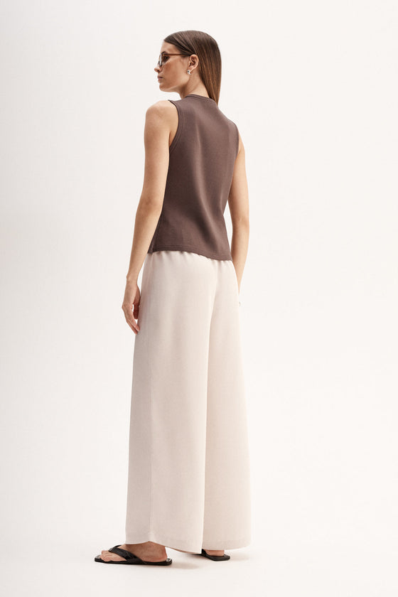 Elka Collective Lana Knit Vest Chocolate