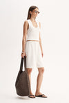 Elka Collective Hayes Knit Top White
