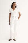 Elka Collective Landon Knit Top White