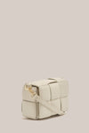 Vestirsi Margot Ivory Leather Woven Bag