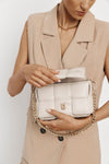 Vestirsi Margot Ivory Leather Woven Bag