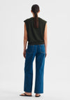 Morrison River Knit Button Vest Moss