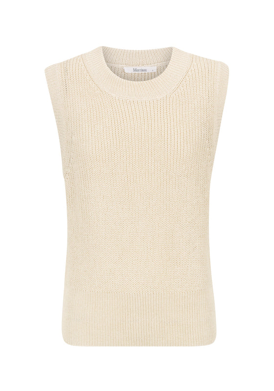 Morrison Byron Knit Vest Milk