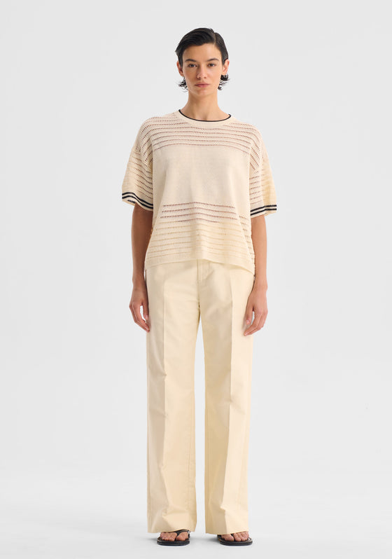 Morrison Dallas Knit Tee Milk