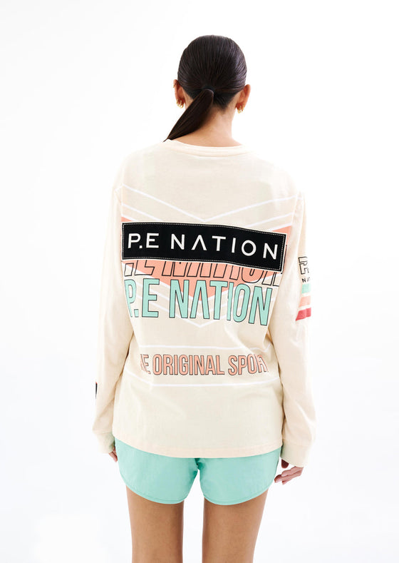 PE Nation Rogue L/S Top Pearled Ivory