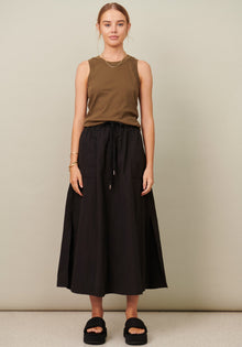  POL Clothing Viola Skirt Black
