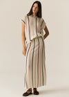 POL Clothing Tedd Knit Tee Natural/Ivory