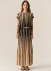 POL Clothing Tedd Knit Skirt Ink/Camel