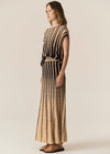 POL Clothing Tedd Knit Skirt Ink/Camel