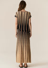 POL Clothing Tedd Knit Skirt Ink/Camel