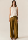 POL Clothing Tedd Knit Tank Ivory /Pink