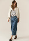 POL Clothing Carsen Crop Denim Pant Light Wash