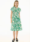 POL Clothing Jaine Tucked Dress Static Floral