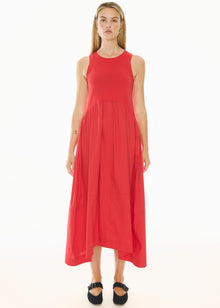  POL Clothing Belle Tank Dress Red