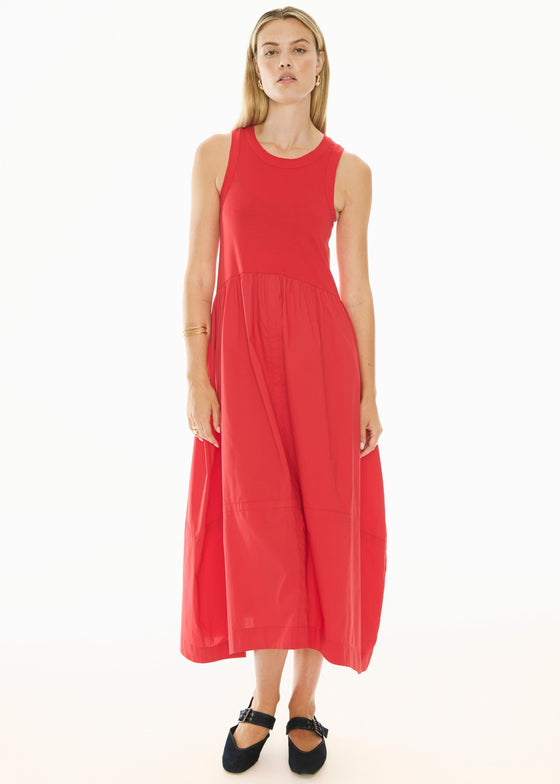 POL Clothing Belle Tank Dress Red