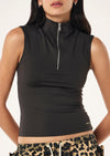 PE Nation Routine Quarter Zip Tank Smokestone