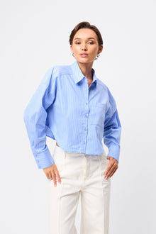  Mossman Repeat After Me Cropped Shirt