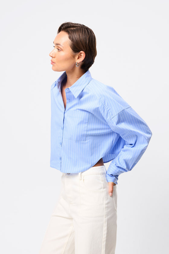 Mossman Repeat After Me Cropped Shirt