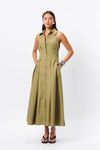 Mossman Roam Midi Dress Olive