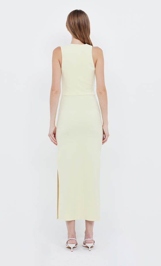 Bec & Bridge Letty Midi Dress Lemon