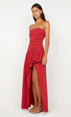 Bec & Bridge Dante Strapless Maxi Dress Cherry