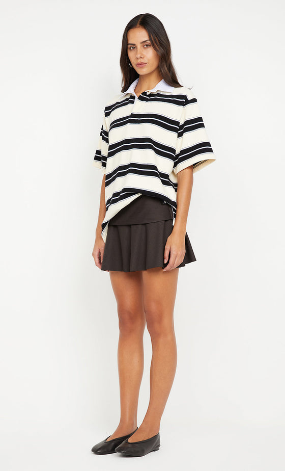 Bec & Bridge Kylo Jersey Tee Ink/Ivory Stripe